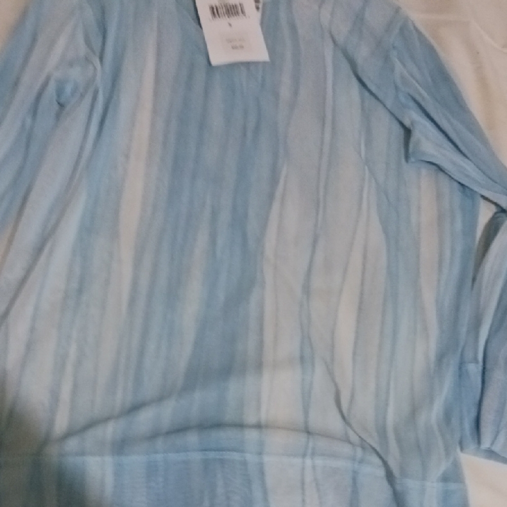 Saks Fifth Avenue Blue Striped Blouse